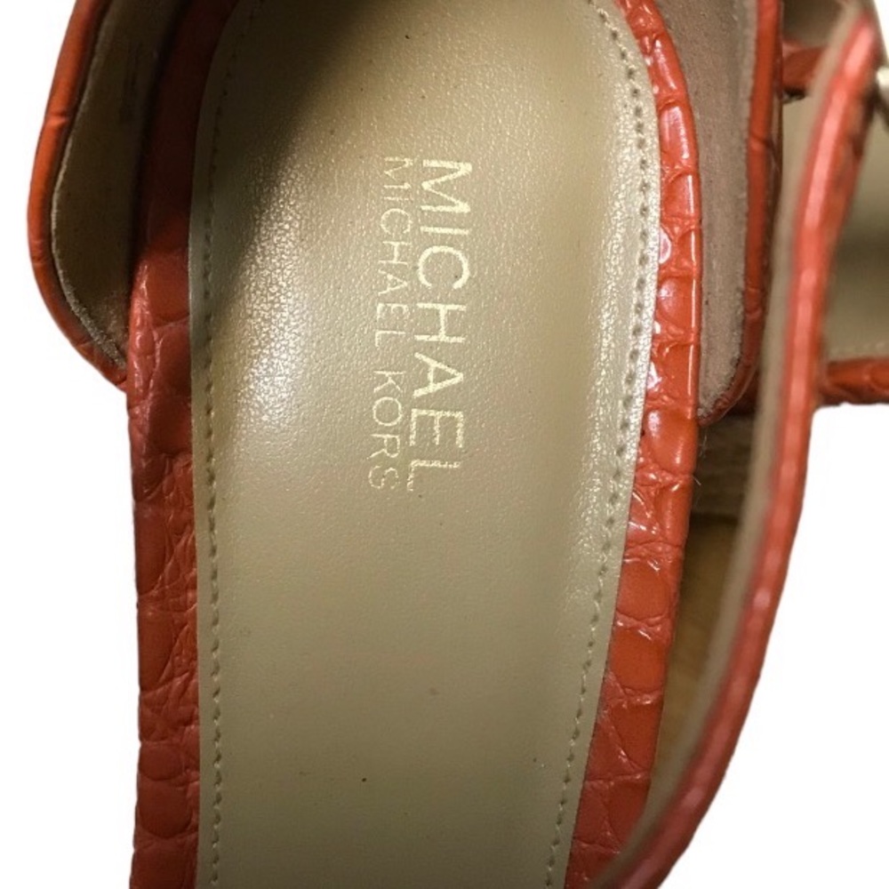 WOMENS MICHAEL KORS SEXY 4.5” ESPADRILLE  WEDGE SUMMER SANDALS SIZE 9 - Picture 7 of 8